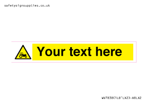 Custom warning farm machinery